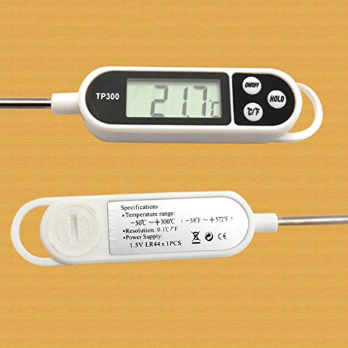 OmkuwlQ Household Kitchen Liquid Food Oil and Milk Digital Probe Temperature Electronic Thermometer for Cooking