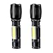 Decaker Tactical Flashlight 3000 Lumens - Zoomable, Waterproof, Single Mode LED Flashlights for Camping, Hiking, Emergency,2-Pack