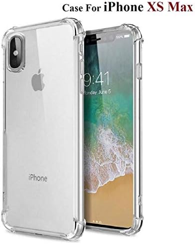 Dashmesh Shopping® Back Cover with Bumper Corners for Apple iPhone Xs Max Anti-Shock Flexible Protective Shockproof Hybrid Protection (Transparent)