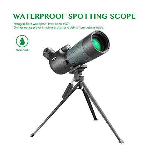 2 AOMEKIE+AO4022+SP+AOMEKIE+Spotting+Scope+with+Tripod+Phone+Adapter+Case+20+60x+for+Target+Shooting+Hunting+Bird+Watching+Waterproof+FMC+BAK4+45+Degree+Monocular+Telescope
