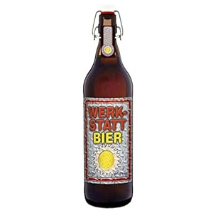 Werkstatt Bier Humor Geschenk 1 Liter Pils Mann Geburtstag (keine Geschenkverpackung)