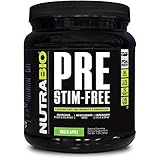 NutraBio PRE Stim Free - Caffeine Free Pre Workout (Green Apple)