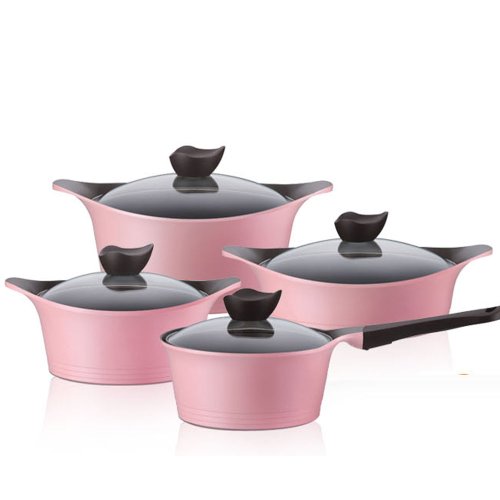NEW Neoflam Cookware Set Eela Ecolon Coating Pot 1x Saucepan & 3x