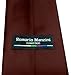 Romario Manzini Mens Necktie SOLID Satin Neck Tie Maroon