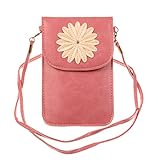 KISS GOLD (TM) Luxury Matte PU Leather Mini Crossbody Single Shoulder Bag Cellphone Pouch