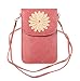 KISS GOLD (TM) Luxury Matte PU Leather Mini Crossbody Single Shoulder Bag Cellphone Pouch