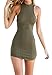 Bigyonger Women's Summer Halter Sleeveless Backless Sexy Mini Bandage Dress,Multi,Medium