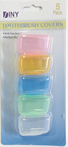 DINY Home & Style 10 Pack Toothbrush Cover Antibacterial Toothbrush Case Protector Bristle Head Cover Great For Home School Office Travel Hotels Hiking Camping