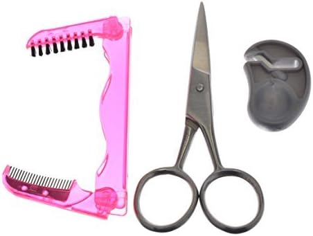 Itools Brow Grooming Kit. Brow Shaping Scissors and Sharpener. W/ Eyelash Comb with Eyebrow Brush. 1 Ct. (1)