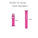 Apple Watch Band - WantsMall Soft Silicone Sport Style Replacement iWatch Strap for 38mm Apple Watch Models (Barbie Pink)