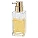 mDesign Square Glass Refillable Liquid Soap Dispenser Pump Bottle for Bathroom Vanity Countertop, Kitchen Sink - Holds Hand Soap, Dish Soap, Hand Sanitizer, Essential Oils - 2 Pack - Clear/Soft Brass