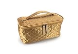 Models-on-the-Go Satin Cosmetic Bag (Gold)