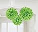 Amscan Kiwi Green Fluffy Paper Decoration For Parties, 3 Ct.
