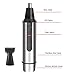 Nose Ear Hair Eyebrow Trimmer for Man - Denkonni 4 in 1 Aluminium Alloy Rechargeable Nose Ear Hair Trimmer with Base,Water Resistant Facial Hair Trimmer