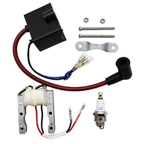 CNCMOTOK High Performance Kit CDI-Ignition-Coil Magneto Coil Spark Plug for 49cc-80cc 2-Stroke Motor Engine Motorized Bicycle Bike - Thumbnail 6