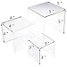 Clear Nested Acrylic Risers Set of 3 (3-Inch, 4-Inch, 5-Inch) by Combination of Life
