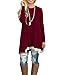 MOLERANI Women's Casual Lace Long Sleeve Tunic Top Blouse