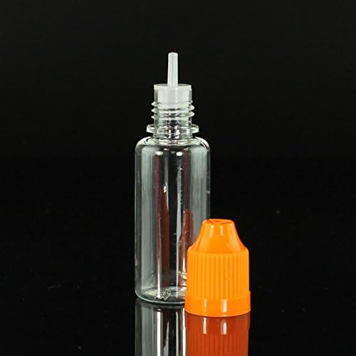 15ml Empty Plastic Childproof Cap E-juice E-liquid Dropper Bottle (10, Orange)