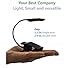 Book Light with Warm, Cool and Natural — Adjustable Bright to Read in Bed or Anywhere — 85 Hours x Charge — UL USB Charger — Gift Boxed, Clip On LED Lamp, Eco Friendly Replaceable 1200mAh Battery