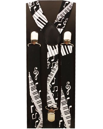 Outer Rebel Fashion Suspenders- Twisted Piano