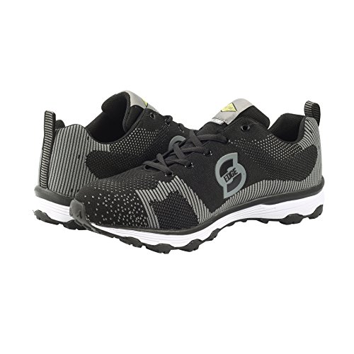 Steel Edge Safety Toe Athletic Shoes - Skater Style, Safety Toe Shoe Sneakers - Steel Toe Plus Slip Resistant And Electrical Hazard Resistant- Blue - By (8.5)