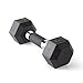 CAP Barbell 12-Sided Coated Dumbbell with Black Handle, Pair, 12 LB