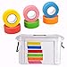 Colored Masking Tape 1 Inch x 22 Yards x 6 Rolls Colored Painters Tape Drafting Paint Tape Colorful Craft Tape for Kids Arts Supplies, Labeling, Color-Coding, Decor, Painting(6 Color)