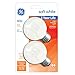 GE 043168311106 Soft White 31110 40-Watt, 330-Lumen G16.5 Light Bulb with Medium Base, 2-Pack, 2 Count (Pack of 1)