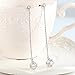 Clip on Dangle Earring Simple Tassel Clip for non Pierced Cubic Zirconia Fashion for teen