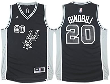 Spurs 20 Manu Ginobili Black 2015-16 Swingman Jersey Size-S