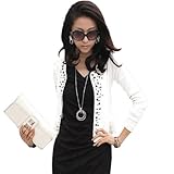 Zacoo Women's Rivets Cotton Blended Office Suits