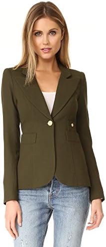 SMYTHE Women's Duchess Blazer, Army, 12