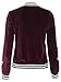 Lovaru Women's Fashion Velvet Rose Embroidery Biker Patchwork Baseball Bomber Jacket