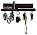 Brooklyn Basix Premium Magnetic Wood Key Ring Holder and Shelf for Mail, Letter, Phone, Wallet, Sunglasses Wall Mounted Organizer Perfect for Mudroom, Entryway, Foyer, Kitchen (Walnut)