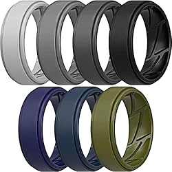 ThunderFit Silicone Wedding Ring for Men