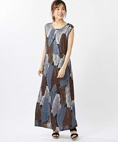 Amazon Nissen ニッセン ノースリーブ ワンピース ノースリーブロング丈カットソーワンピース オトナスマイル グレー系 3lc ワンピース チュニック 通販