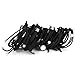 Elastics Hair Ties, Funtopia 30 Pack Hair Ropes Rubble Bands Ponytail Holders Hair Accessories for Women Ladies Girls, No Damage for Thick or Curly Hair, Assorted Sizes, Black