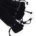 BCP 40pcs Black Color Velvet Drawstring Pen Pouch, Pen Bag/Holder