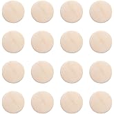 Cheriswelry 50Pcs 25mm Flat Round Natural Wood Beads Unfinished Disc Coin Wood Beads Wooden Coin Spacer Beads for DIY Necklace Earring Jewelry Making Home Decoration