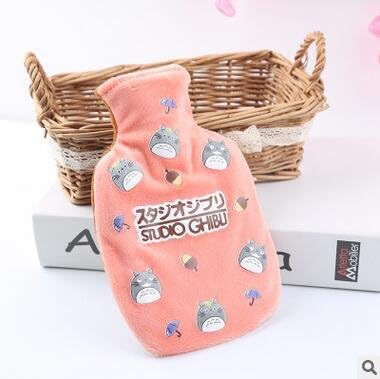 FOURETAW 1 Piece Creative Cartoon Kawaii Animal Friut Totoro Penguin Stitch Banana Hand Feet Warming Water-filling Hot-water Bag