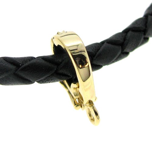 Gold-tone 925 Sterling Silver Interchangeable Bail Clasp Pearl Necklace Enhancer Shortener