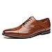 La Milano Mens Cap Toe Oxford Leather Lace Up Classic Comfortable Modern Formal Business Dress Shoes for Men