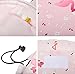 Portable Drawstring Cosmetic Bag Large Capacity Lazy Travel Makeup Pouch magic Toiletry Bag for Womens Girls,Pink Flamingo