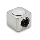 EKWB EK-AF G1/4" T-Splitter Fitting, 3x Female Ports, Nickel