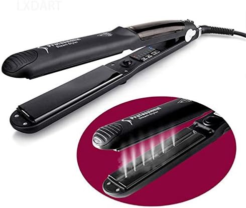 LXDART Professional Steam Hair Straightener Steam & Ionic Auto Shut Off & Temperature Control Tourmaline Ceramic 6 Adjustable Temperatures 360 Swivel Power Cord