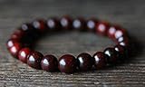 Natural and Genuine 8 mm Red Rosewood Handmade Mala Beads Healing bracelet, Red Wood Bracelet - Blessed & Energized Karma Nirvana Meditation beads - US Seller