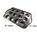 DEVILMAYCARE Removable Bottom Round Mini Muffin Pans 12 Holes Non-stick Cake Mold for Cake Chocolate Egg tart ＆ Others Bake Food