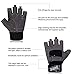 Trideer Workout Gloves, Full Palm Protection & Extra Grip,Rowing Gloves, Gym Gloves for Weight Lifting, Training, Fitness, Exercise (Men & Women) (Grey, XL (Fits 8.3-9.0Inches))