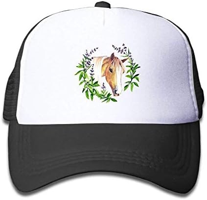 Proud Clothing Mesh Baseball Cap Mens&Girls Youth Snapback Hat Flowers and Wild Horses