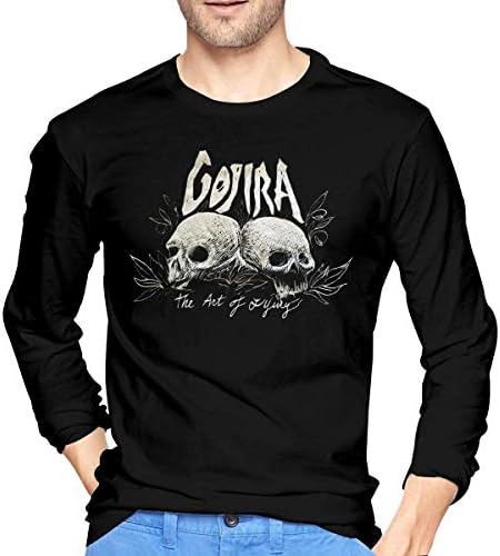 Gojira Men's Long Sleeve T Shirt Fashion Classic Round Neck Long Sleeve Cotton Tee